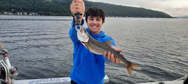 Reelaxin Fishing Charters on Keuka Lake  Fish Keuka Lake Trout in the  Finger Lakes of New York State - great fishing get-a-way